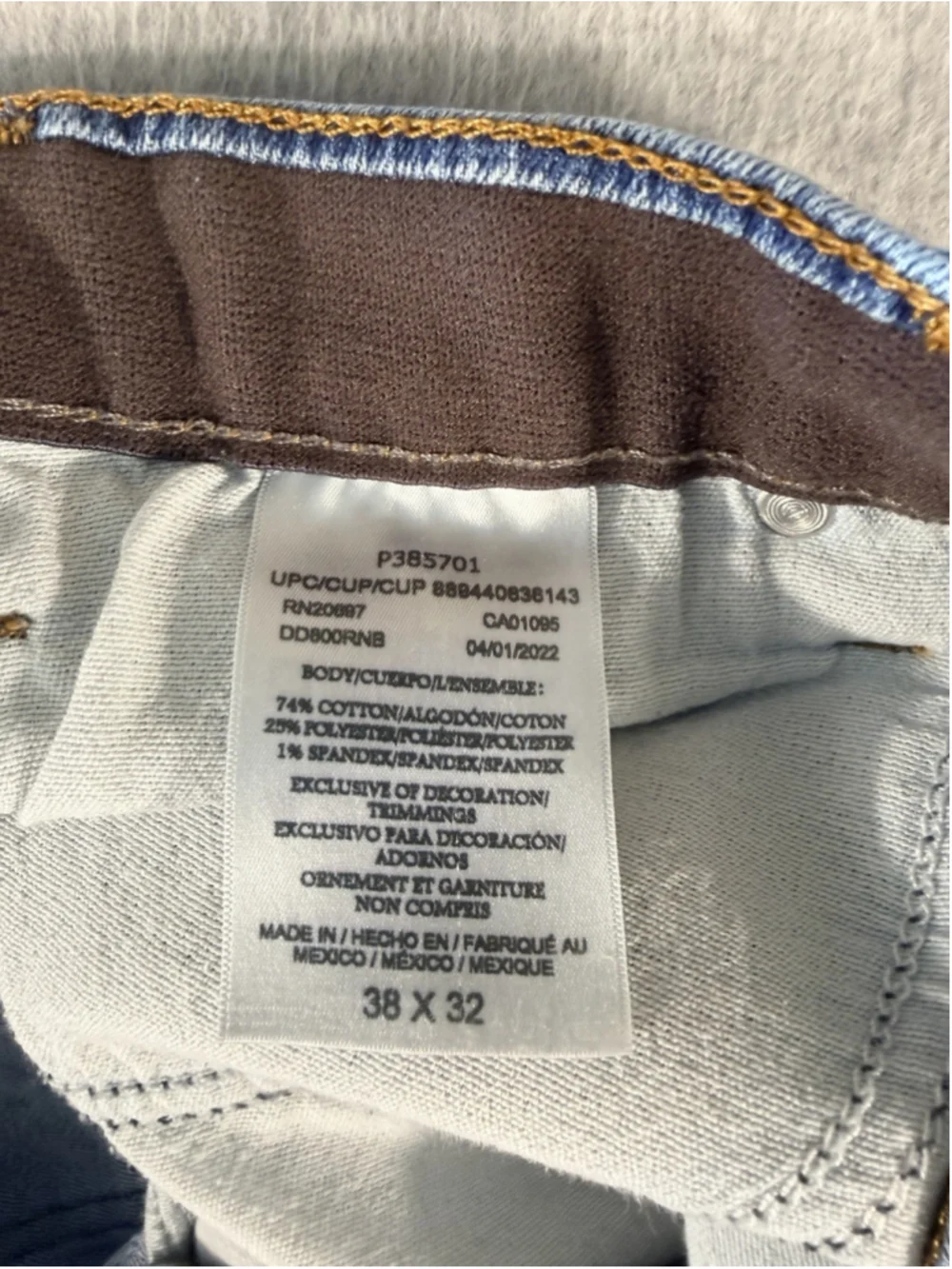 Dickies FLEX Men’s Jeans 38x32 Blue Stretch Straight Leg Denim Work Casual